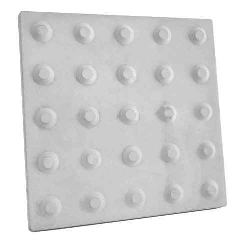 Piso Tátil Alerta 25x25 cm - 2,5cm Espessura
