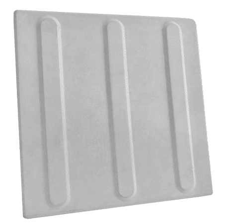 Piso Tátil Direcional 25x25 cm - 2,5cm Espessura